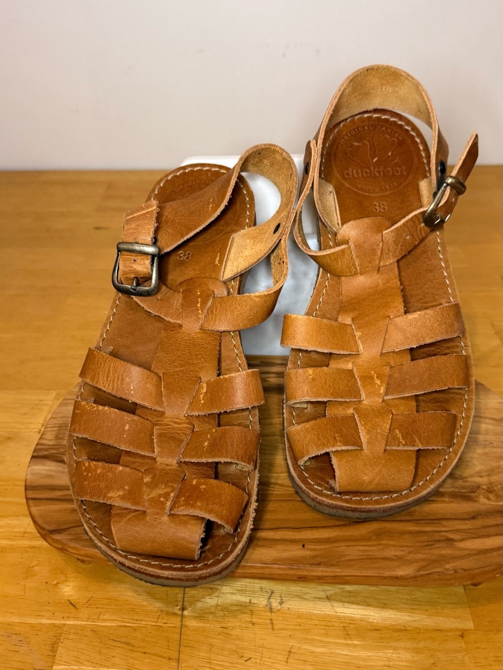 Duckfeet Brown Ringkobing Sandal size 38